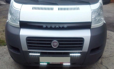 Дефлектор капота Fiat Ducato 2006-2014 с логотипом Vip Tuning