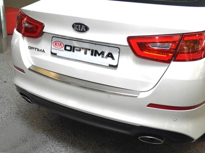 Накладка на бампер KIA Optima 2010-2015 із загином виконання Premium NataNiko
