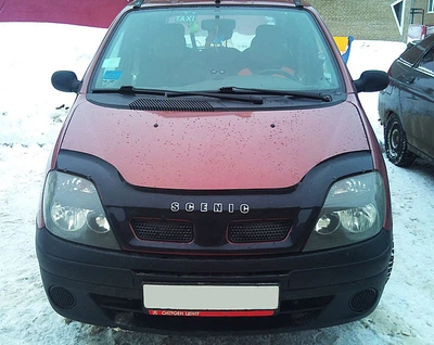 Дефлектор капота Renault Scenic 1999-2003 с логотипом Vip Tuning