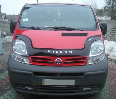 Дефлектор капота Nissan Primastar 2002- с логотипом Vip Tuning