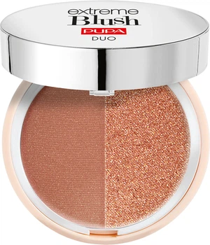 Компактні рум'яна з подвійним ефектом Pupa Extreme Blush Duo 120 Radiant Caramel Glow Spice 4 г (8011607332502)