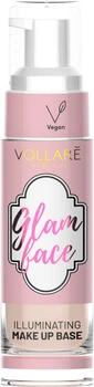 База под макияж Vollare Cosmetics Vegan Glam Face Сияющая в стекле 30 мл (5902026649193)