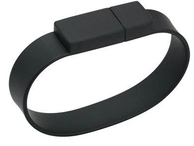 Флешка BiNful Браслет 32 GB, USB 2.0 силіконова Чорний (1005-582-00)