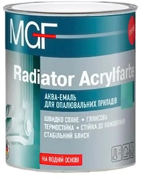 Акваэмаль радиаторная MGF Radiator Acrylfarbe 0.75 л Белая (701309)