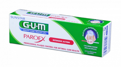 Зубная паста GUM Paroex Intensive Action 0,12% 75 мл
