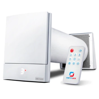 Рекуператор повітря Ventoxx Harmony (V-50 м3/ч, S-20м2, Пульт, Зовнішня захистна кришка)
