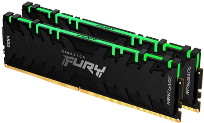 Оперативная память Kingston Fury DDR4-4600 16384MB PC4-36800 (Kit of 2x8192) Renegade RGB 1Rx8 Black (KF446C19RBAK2/16)