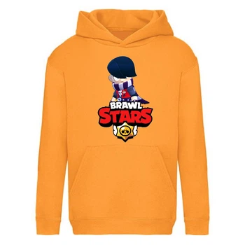 Худи детская Brawl Stars Edgar 2 (Бравл Старс Эдгар 2) оранжевая (BRS orn) 152 см