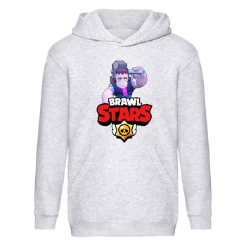 Худи детская Brawl Stars Frank (Бравл Старс Фрэнк) серая (BRS gry) 164 см