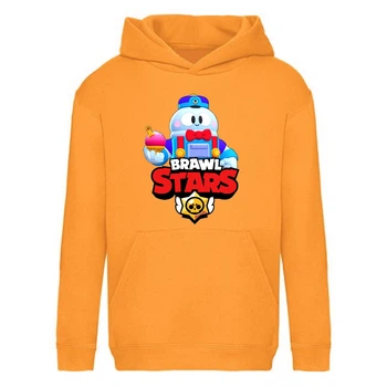 Худи детская Brawl Stars Lou (Бравл Старс Лу) оранжевая (BRS orn) 116 см