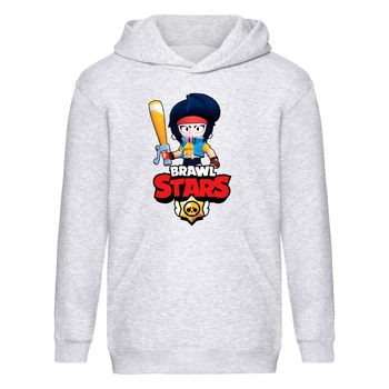 Худи детская Brawl Stars Bibi Avenger (Бравл Старс Биби Мстительница) серая (BRS gry) 164 см