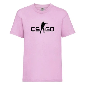 Футболка детская Контр Страйк 0014 (CS GO) светлорозовая (CSG lpn 0014) 152 см