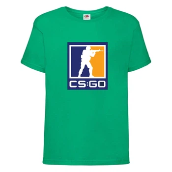 Футболка детская Контр Страйк 0013 (CS GO) зеленая (CSG grn 0013) 164 см
