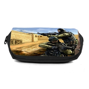 Школьный пенал Контр Страйк органайзер универсальный (CSGO-009-black) черный