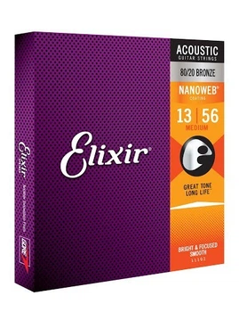 Струны для акустической гитары Elixir AC NW M (13/56)