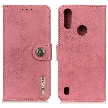 Чохол-книжка із застібкою KHAZNEH Wallet Cover для Motorola Moto E7 Power / Moto E7i / Moto E7i Power - Pink