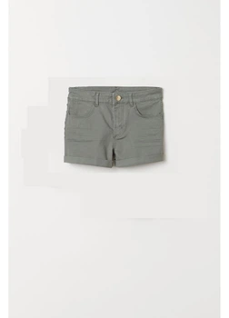 Шорты джинсовые H&M 170 Хаки 0694765_хак.пуг.звезд_08