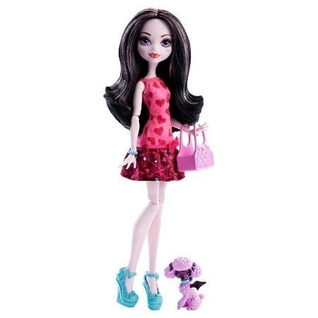 Кукла Монстер Хай Дракулаура с собачкой (Monster High Ghoul's Beast Pet Draculaura Doll)