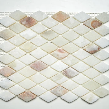 Мозаика из натурального камня Amera Mosaic - Harliquin White 36.5x29.5