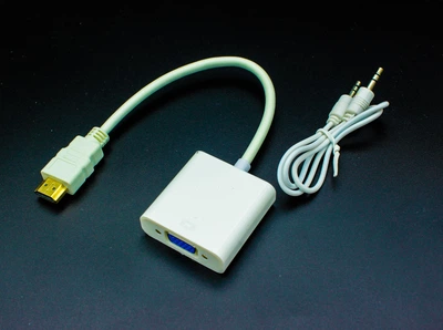 Перехідник адаптер HDMI - VGA з активним процесором + AUX (t141)