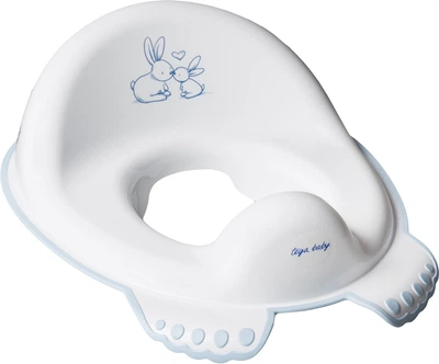 Накладка на унітаз нековзаюча Tega baby Кролики білий (KR-002-103)