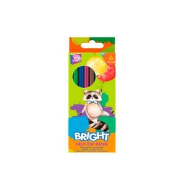 Фломастеры Animal story 6 цветов Cool for school CF-15228 Cool For School (CF-15228)