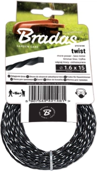 Леска для триммера Bradas Twist витая 2.4мм х 15м (ZTS2415K)