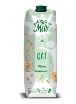 Напій Vega Milk вівсяний ультрапастеризоване 950 мл