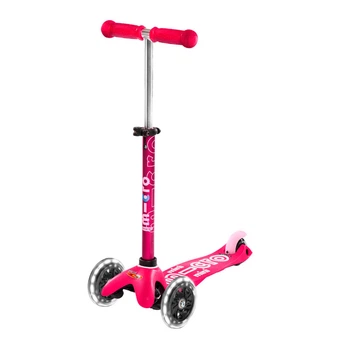 Самокат детский Deluxe led pink до 50 кг 3-х колесный Micro DD657640