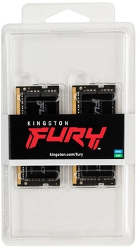 Оперативная память Kingston Fury SODIMM DDR4-2666 65536MB PC4-21300 (Kit of 2x32768) Impact Black (KF426S16IBK2/64)
