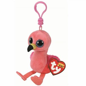 Мягкая игрушка-брелок TY Beanie Boo's Фламинго Gilda, 12 см, розовый (35210)