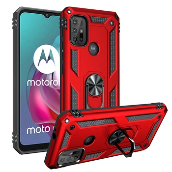 Ударостійкий чохол Shell Ring для Motorola Moto G30 Червоний