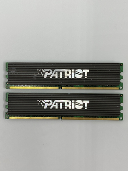Игровая оперативная память Patriot DIMM 4Gb (2*2Gb) 800MHz PC2 6400U CL5 PEP22G6400LL Б/У