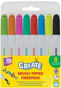 Фломастеры-кисточки Cool For School Create Jumbo 8 цветов 8 шт (CF11209)
