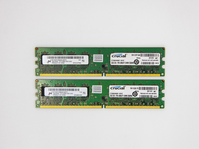 Оперативная память Micron DIMM 4Gb (2*2Gb) DDR2 667MHz PC2-5300 CL5 (MT16HTF25664AZ-667H1) Refurbished
