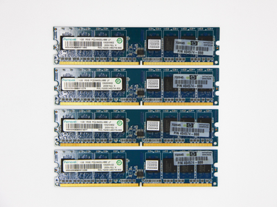 Оперативная память Ramaxel 4GB (4*1Gb) DDR2 800MHz PC2-6400 CL6 (RML1520EC48D7W-800) Refurbished