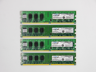 Оперативная память Micron DIMM 8Gb (4*2Gb) DDR2-800MHz PC2-6400 CL6 (CT25664AA800.M16FH) Б/У