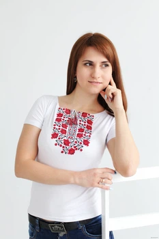 Футболка вишиванка 3XL біла (ба-4)