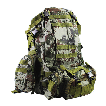 Рюкзак тактический +3 подсумка AOKALI Outdoor B08 75L Camouflage Green (F_5367-16918)
