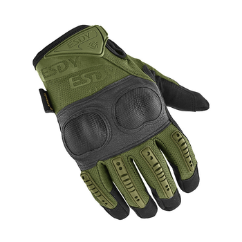 Перчатки тактические полнопалые Lesko E005 Green L (F_5129-23293)