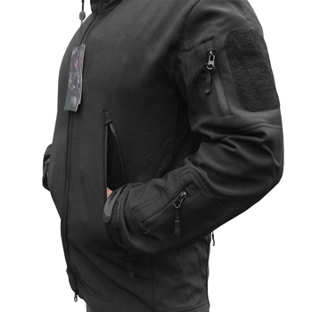 Тактическая куртка № 2 Lesko A012 Black S мужская теплая (F_5127-18495)