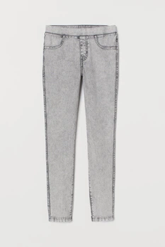Джеггинсы H&M 134см светло серый 7048047592