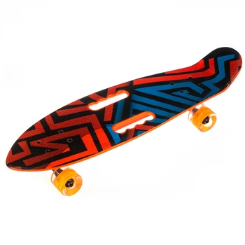 Пенниборд (Penny Board) Smart Drive зі світними колесами мод. 886 Червоно-синій