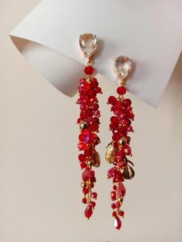 Сережки Ksenija Vitali Red SB-00013