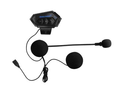 Гарнитура BauTech BT-12 Bluetooth для мотоциклетного шлема с микрофоном Черный (1009-508-00)