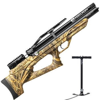 Пневматична PCP гвинтівка Aselkon MX10-S Camo Max 5 кал. 4.5 + Насос Borner для PCP в подарунок