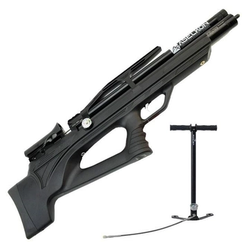 Пневматическая PCP винтовка Aselkon MX10-S Black кал. 4.5 + Насос Borner для PCP в подарок