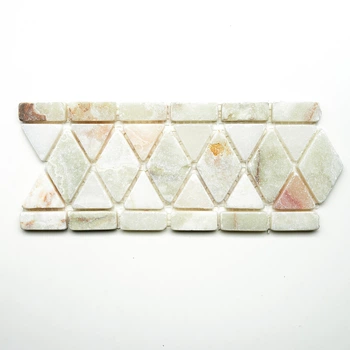 Мозаика из натурального камня Amera Mosaic - 13 Green 10x25.5 цена за 1 шт