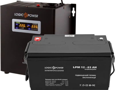 Комплект резервного питания для котла LogicPower W500 + AGM батарея 900 ватт (LP13592)