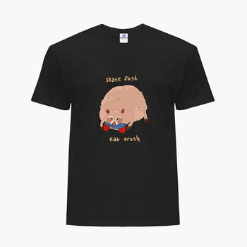 Футболка жіноча Товстий Єнот (Fat Raccoon) (8976-2051-4) XL Чорна